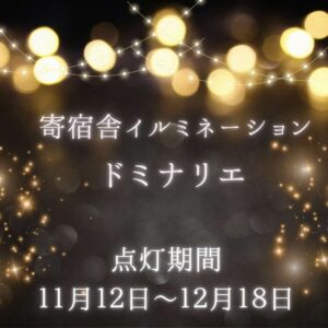 ドミナリエのお知らせ